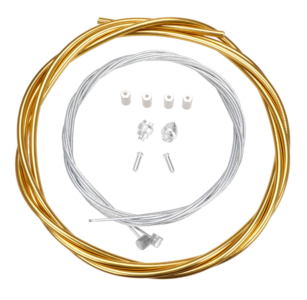 Basic Bicycle Brake Cable Kit for BMX/MTB - SHINY GOLD