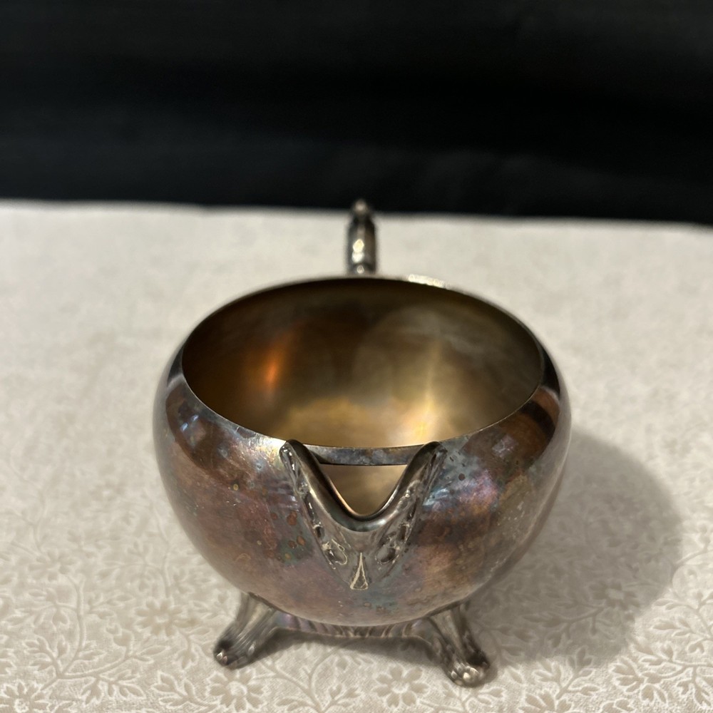 Vintage Silver Plated Over Copper Creamer!!