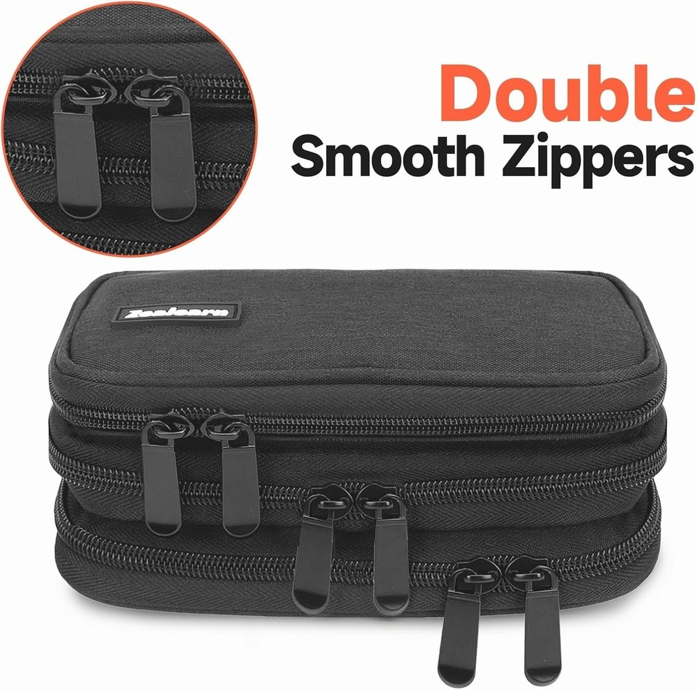 USB Flash Drive Case Organizer Holds 30 Pcs, Black