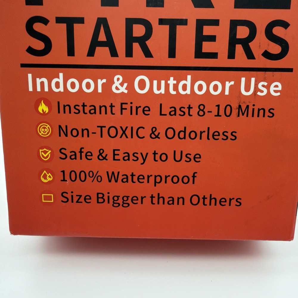 Fire Starter Cubes, 160 pcs Bulk Pack Fast Grill BBQ Charcoal Start Odorless
