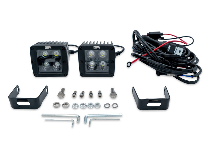 Body Armor Blackout Led Cube Spot Light Smooth Black 30042