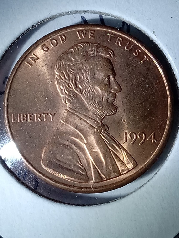 1994 Lincoln Cent With Very Rare Reverse Die Clash!!