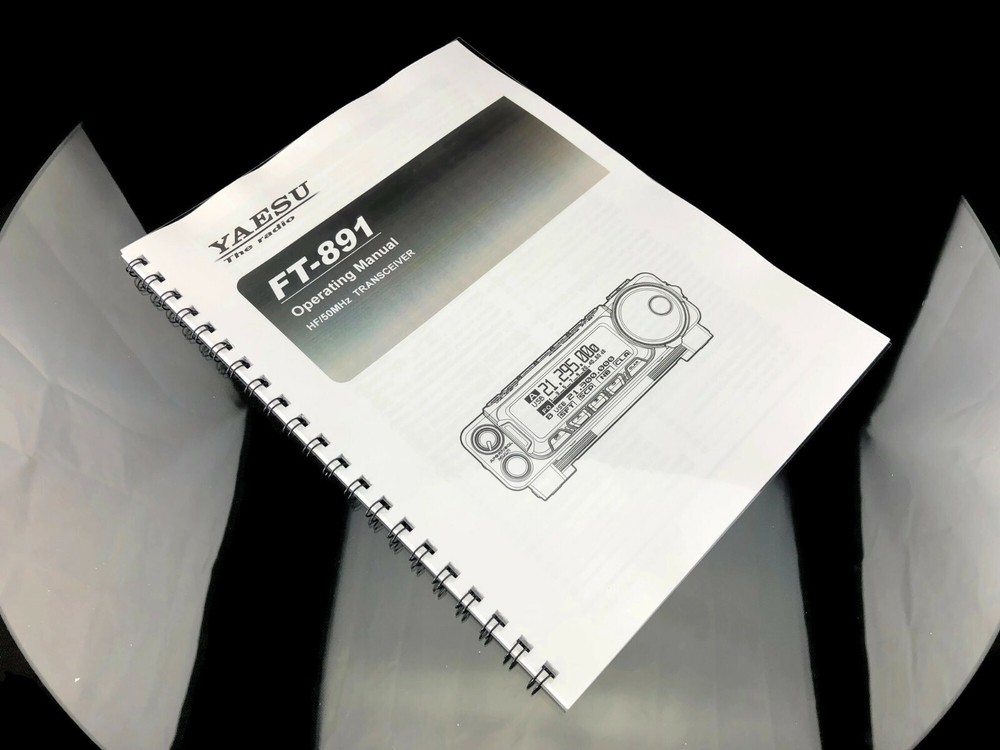 Yaesu FT-891 Transceiver Instruction Operating Manual Coil Bound User Guide
