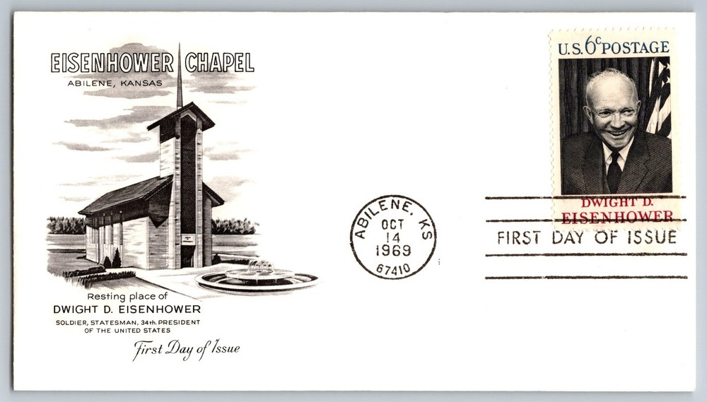 #1383 Dwight Eisenhower FDC
