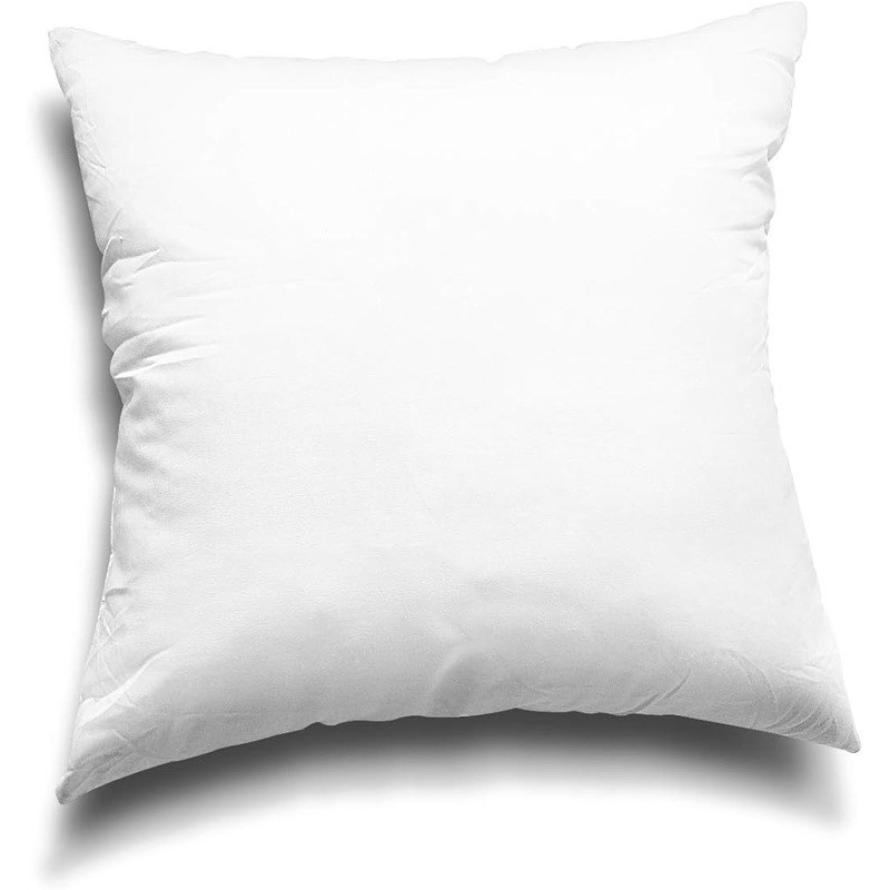 Microfiber Polyester Throw Pillow Insert 26x26 Machine Washable Fluffy 4 Count
