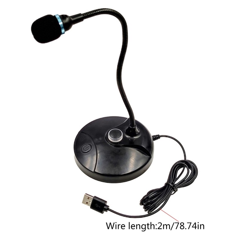 USB Microphone Studio Speech Chatting Singing USB Mic With Holder For PC Laptop