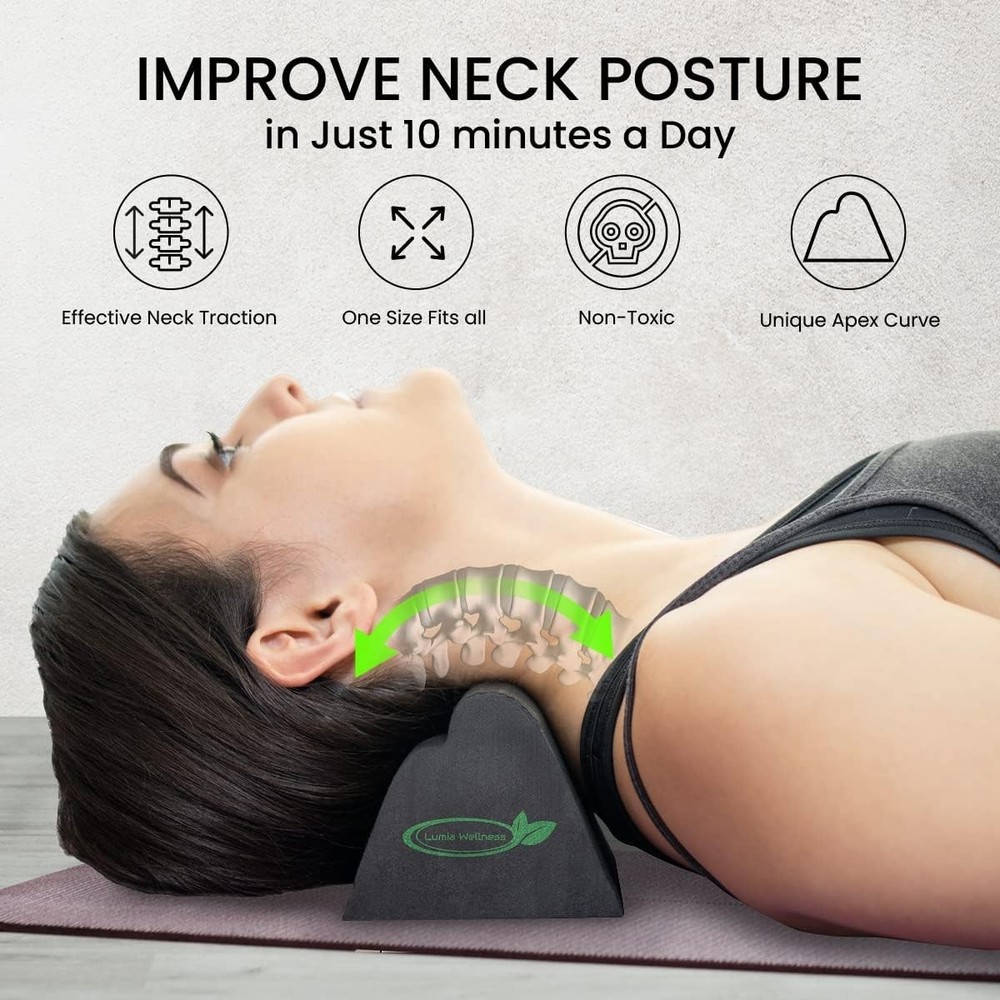 Adjustable Cervical Traction Block, Headache Relief