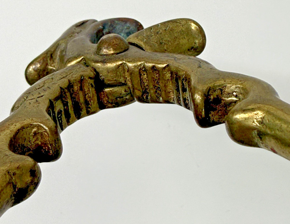 Vintage Heavy Solid Brass Eagle Head Nutcracker, Functional, Griffon, Gryphon