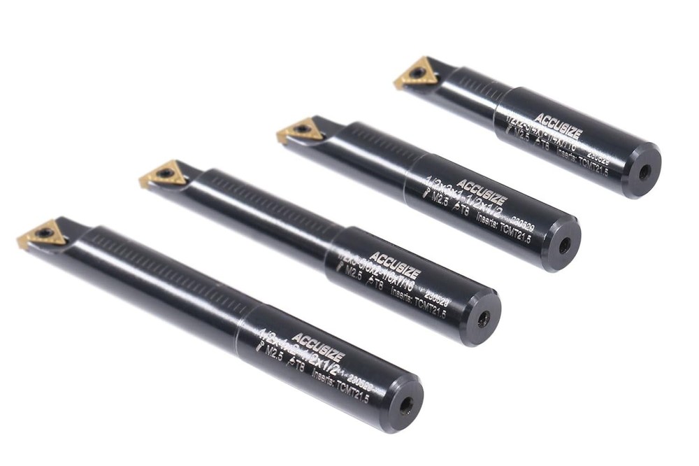 Accusize Indexable Boring Bar Set with Carbide Inserts