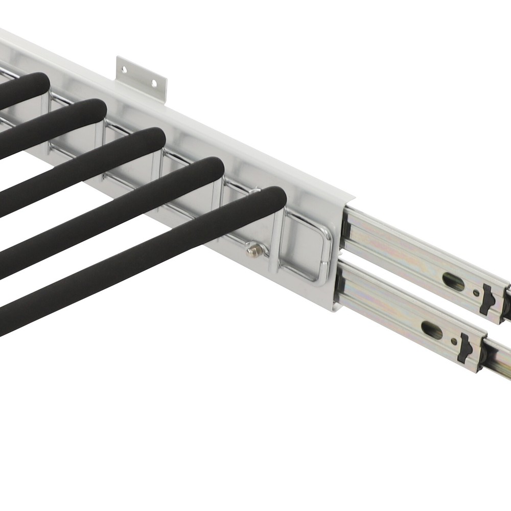 Durable Wall-Mounted Trouser Rack with Smooth Round Balls and Handle