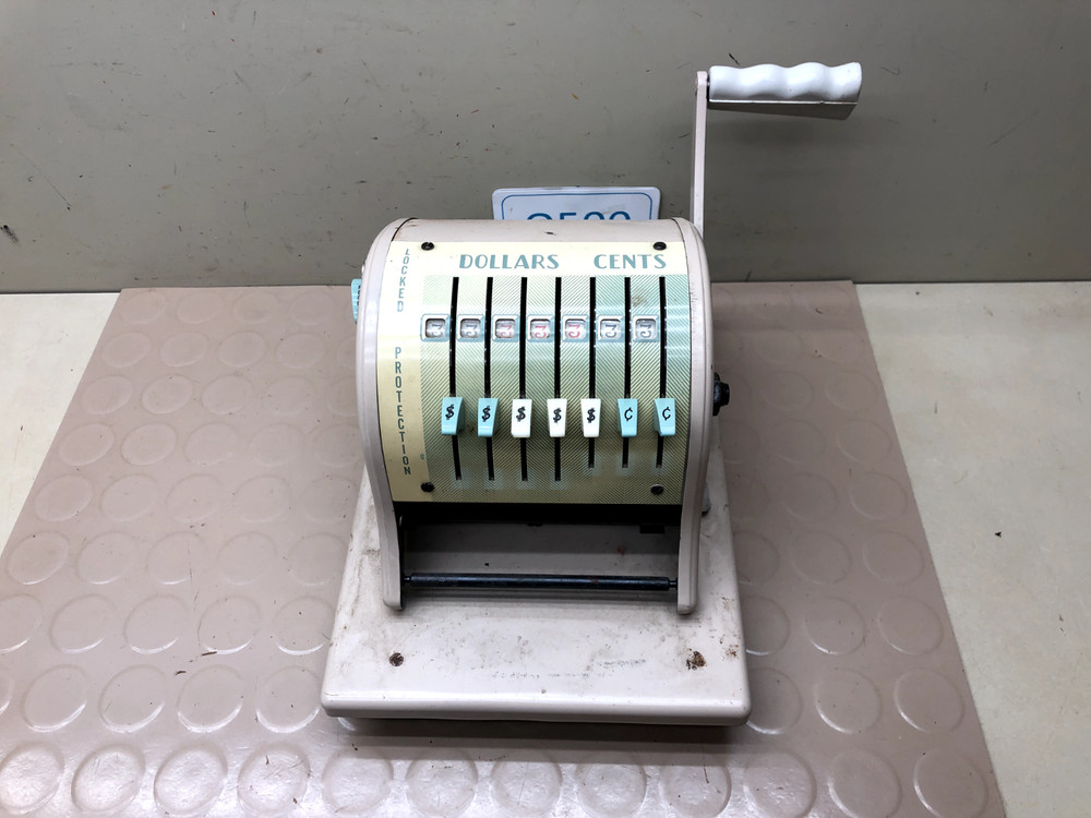Vintage Paymaster Series S-1000 Check Writer Machine