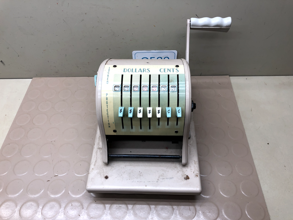 Vintage Paymaster Series S-1000 Check Writer Machine