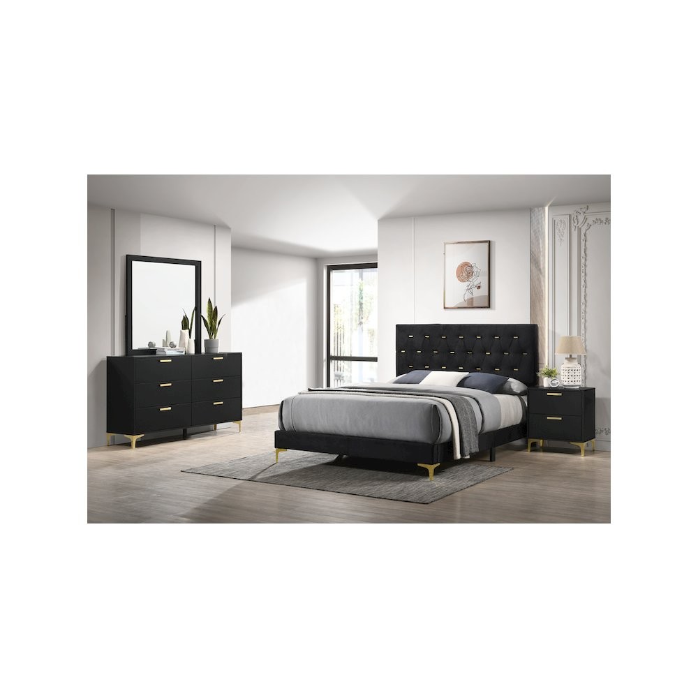 Kendall 4-piece Eastern King Bedroom Set Black