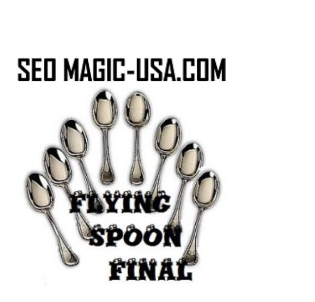 FLYING SPOON FINAL - SEO MAGIC  -  GIMMICKED SPOONS AND DVD.