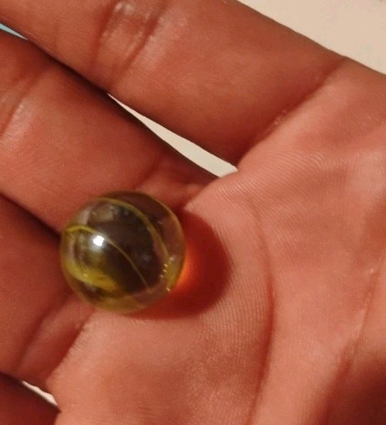 Hand Made Amber Gooseberry Marble