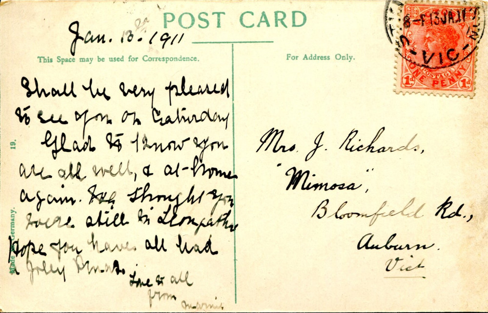 Chapel street, Prahran - Postcard