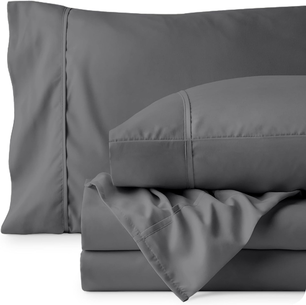 Queen Sheet Set - Luxury 1800 Ultra-Soft Microfiber Bed Sheets - Double Brush...
