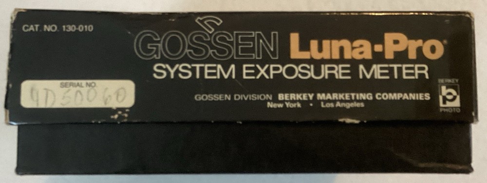 Gossen Luna Pro Ambient Analog Light Exposure Meter & Leather