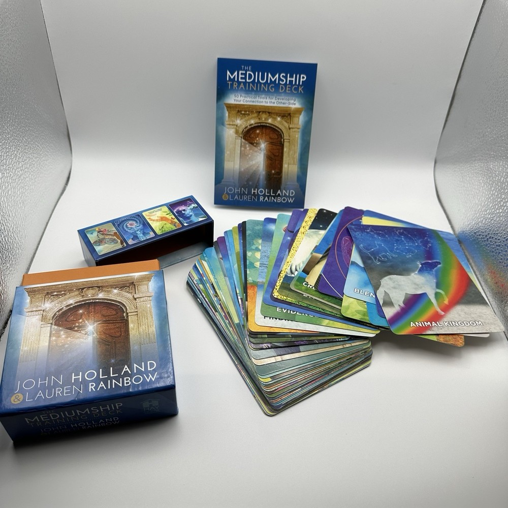 Mediumship Training Cards Deck by John Holland & Lauren Rainbow with guidebook