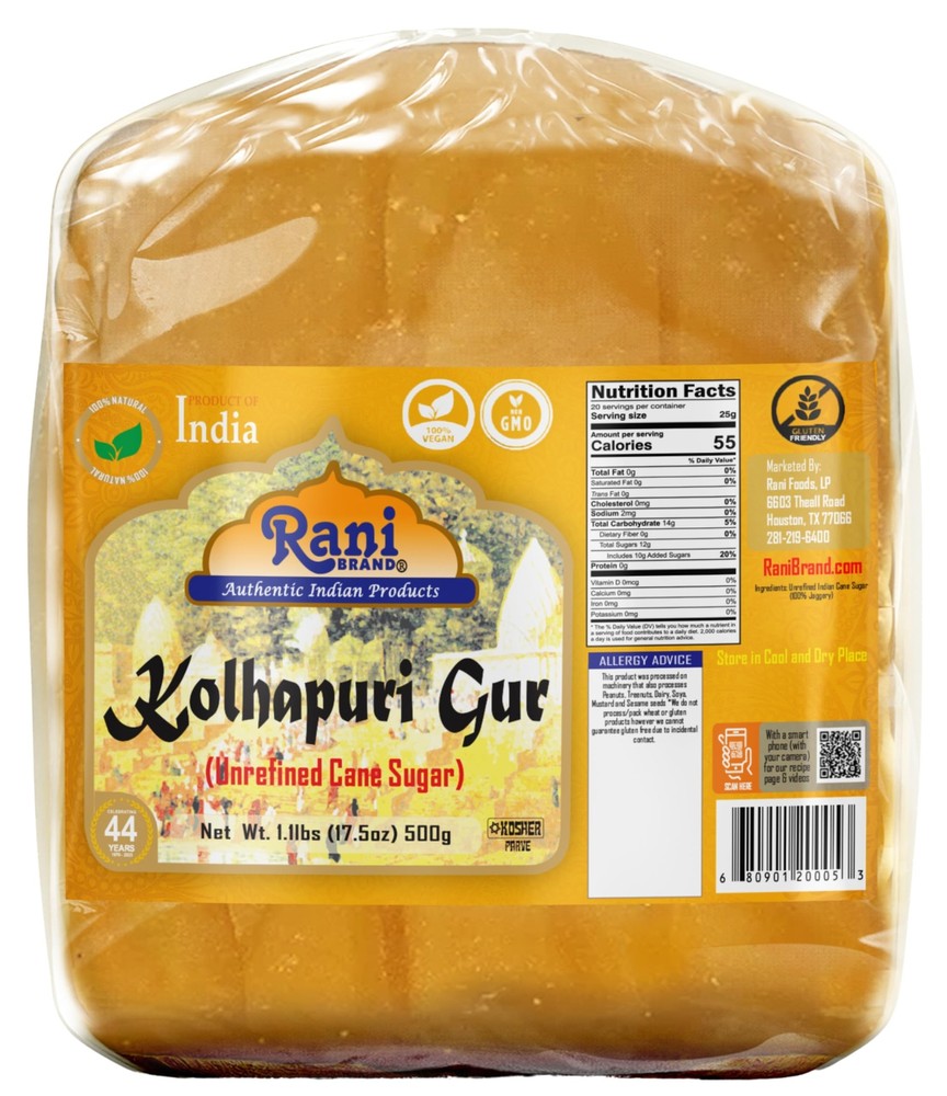Rani Kolhapuri Gur (Jaggery) 500g (17.5oz)