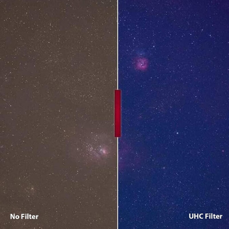 Reduce Light Pollution with UHC Filter 1.25" for City Observations Filter