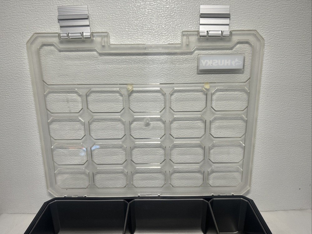 Husky Small Parts Tool Organizer Storage Hardware Case Toolbox 11 Compartments