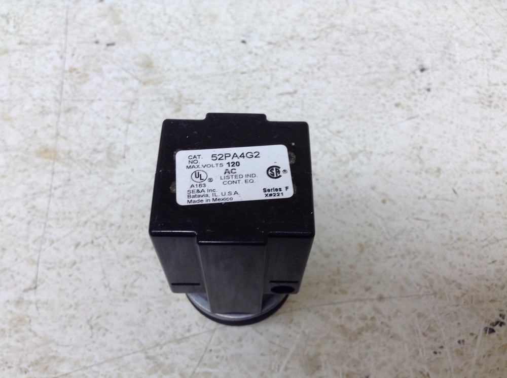 Furnas 52PA4G2 White Illuminated Pilot Light Indicator Button Siemens