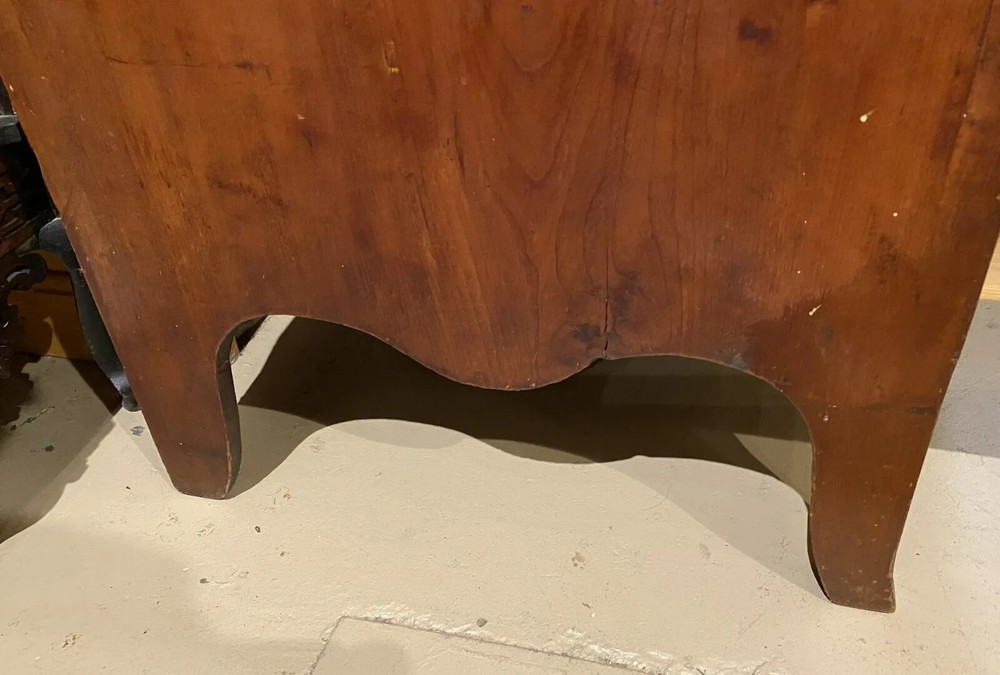 Federal Country Hepplewhite Cherry Standing Fall Front Desk with Compartments
