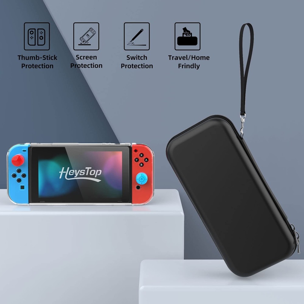 Case For Nintendo Switch Carry Case Pouch with Case HD Switch Screen Protector