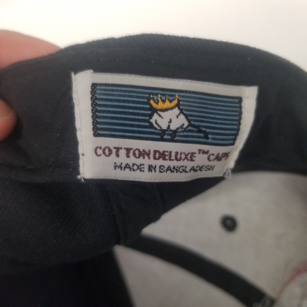 Prop Airplane Patch Adjustable Navy Blue Strapback Hat