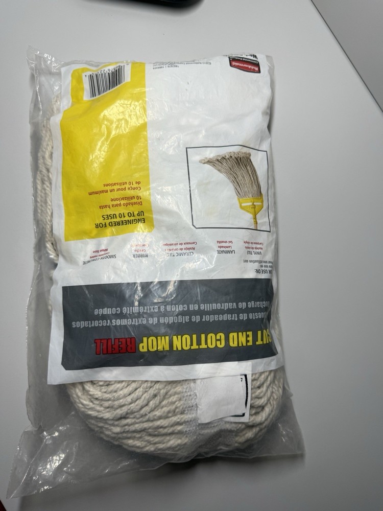 Rubbermaid Cut End Cotton Mop Refill #16 Small