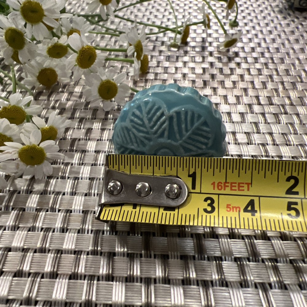 Ceramic (1) Knob Blue EXCELLENT