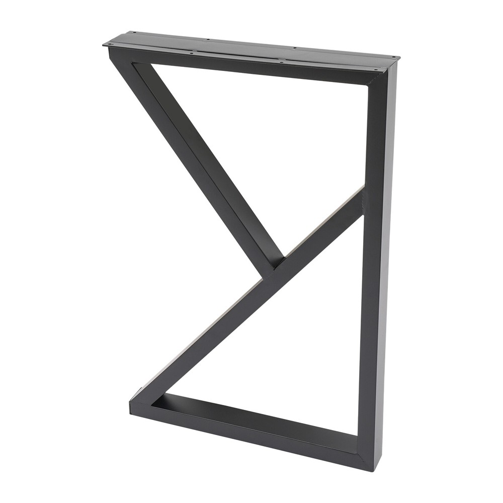 Table Leg Metal Dining Coffee Bench, K-Shaped, With 4 Adjustable Plastic Pads