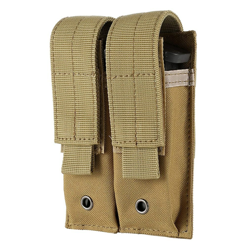 Tactical Molle Double Pistol Mag Pouch Double Stack Handgun Magazine Tools Pouch