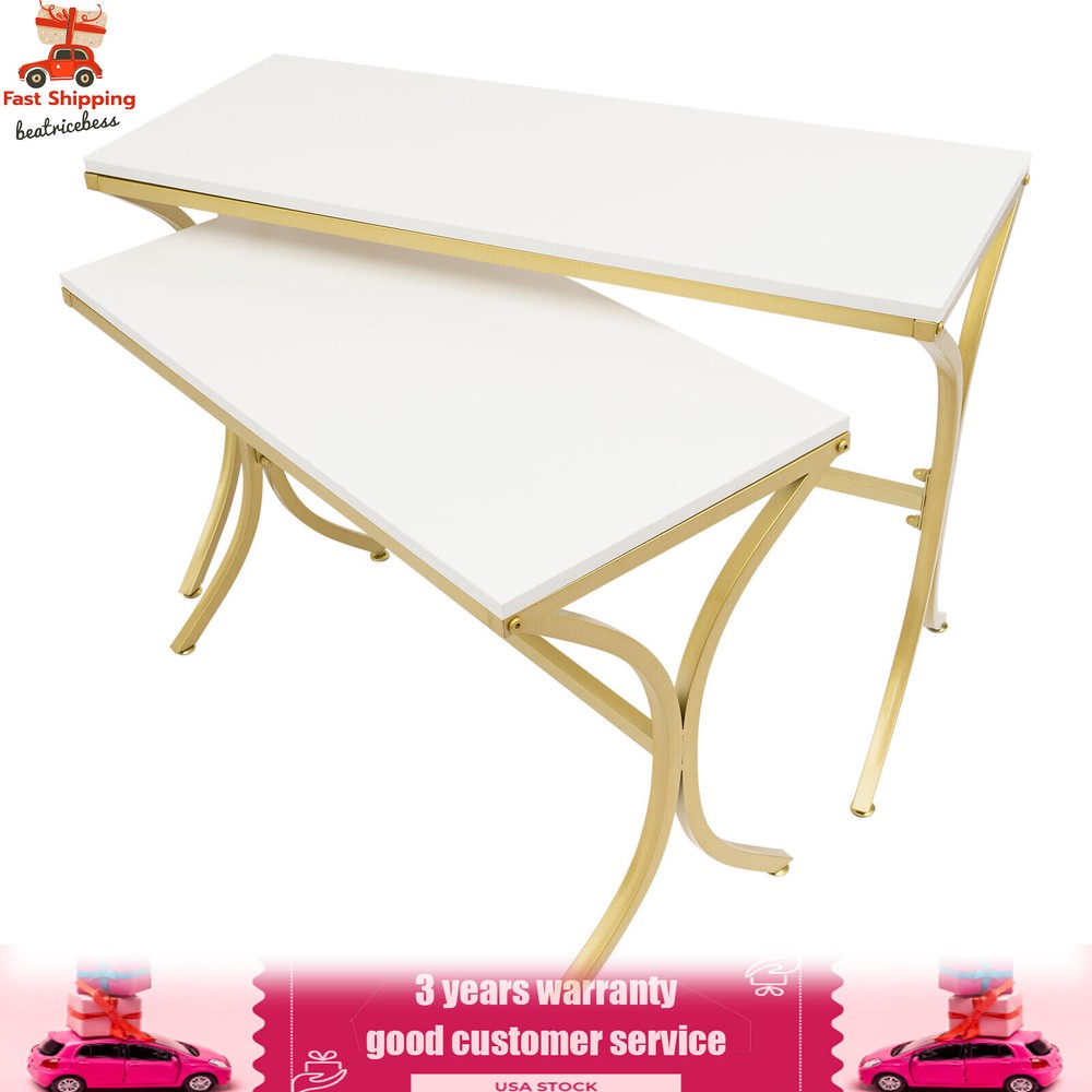 2pcs Handbag Display Stands Riser Shelf Storage Table Modern Nesting Tables hot