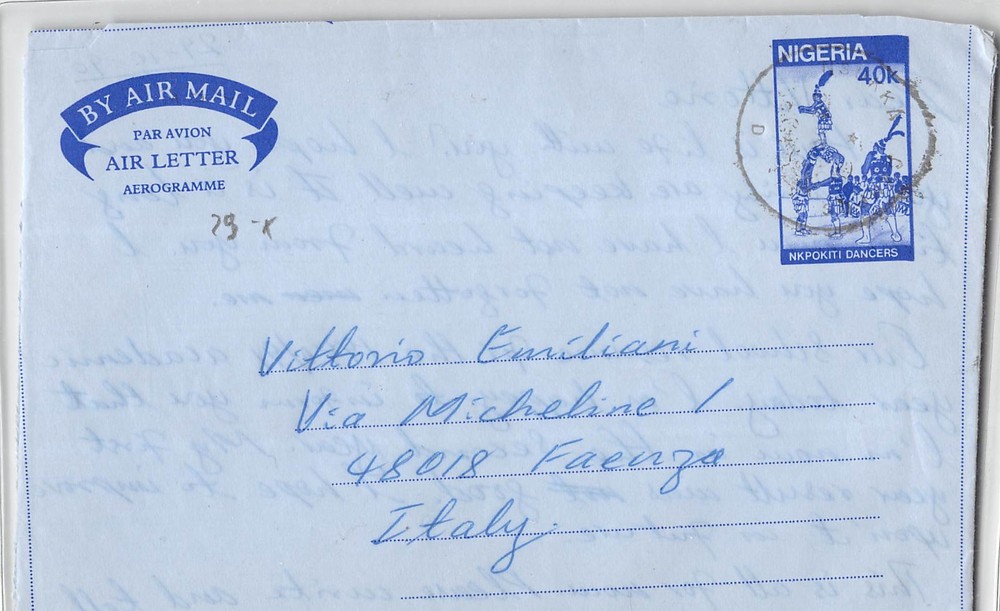 11205 AIR MAIL AEROGRAM NIGERIA