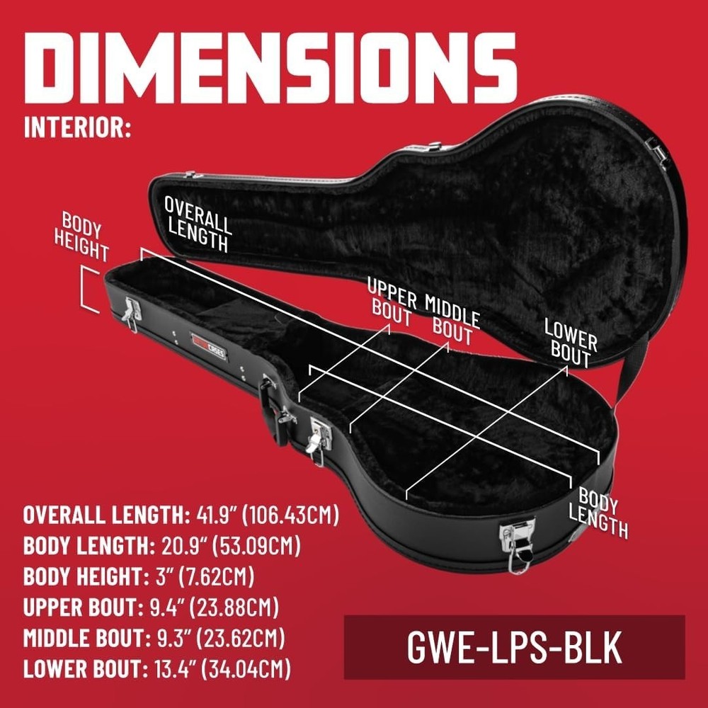 Protective Hard-Shell Case for Les Paul