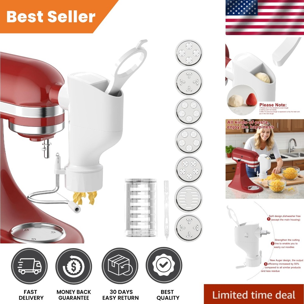 Versatile KitchenAid Pasta Press Attachment: Make Spaghetti, Fusilli, and More