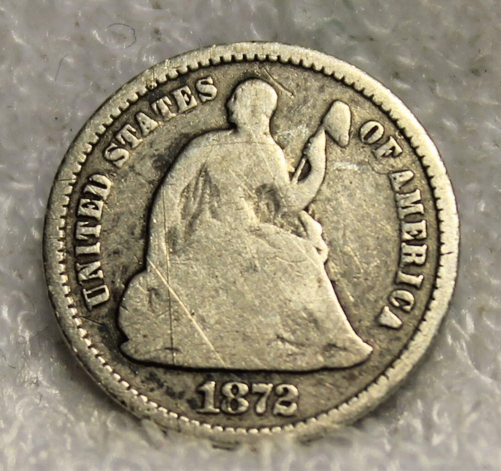 half dime 1872