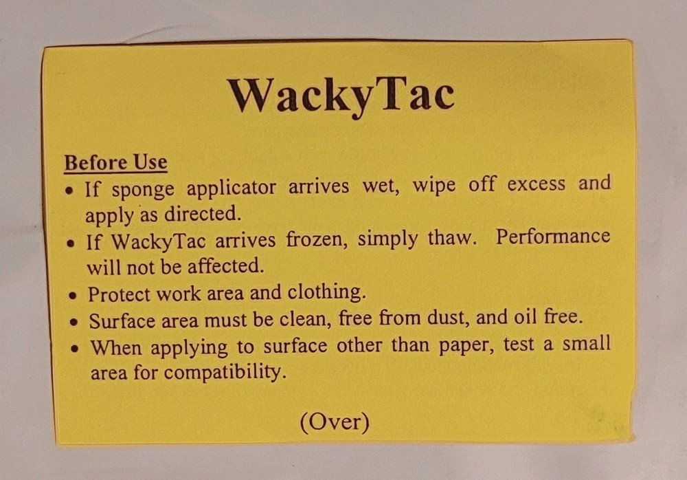 Wacky Tac Repositional Adhesive (2-Pack, 2.0 Oz Bottles) Makes Sticky Notes