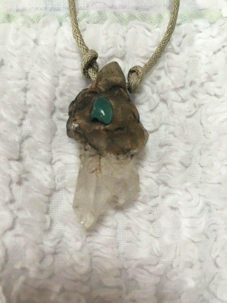 Quartz Crystal Necklace 19"