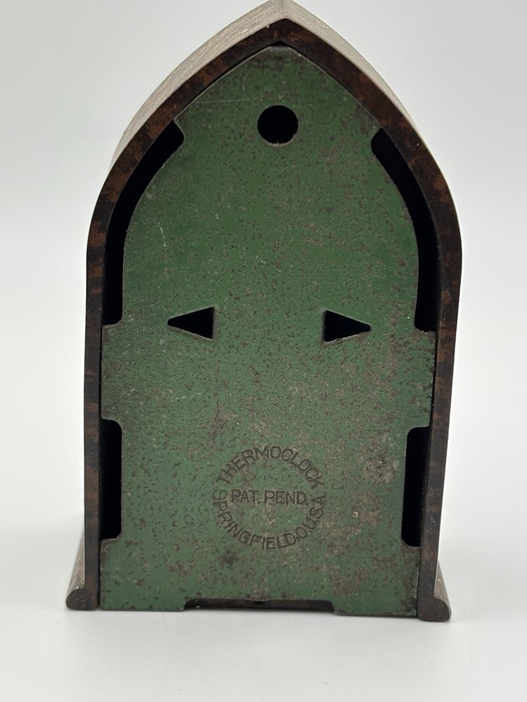 Thermoclock Bakelite Dashboard Cathedral Thermometer Circa 1930’s