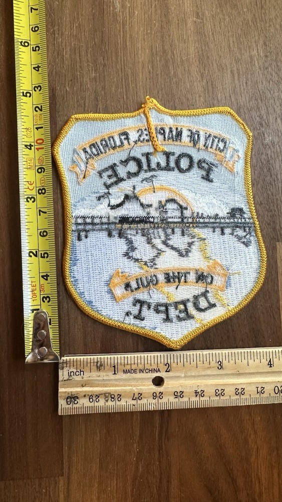 FLORIDA FL NAPLES POLICE SHOULDER PATCH SHERIFF