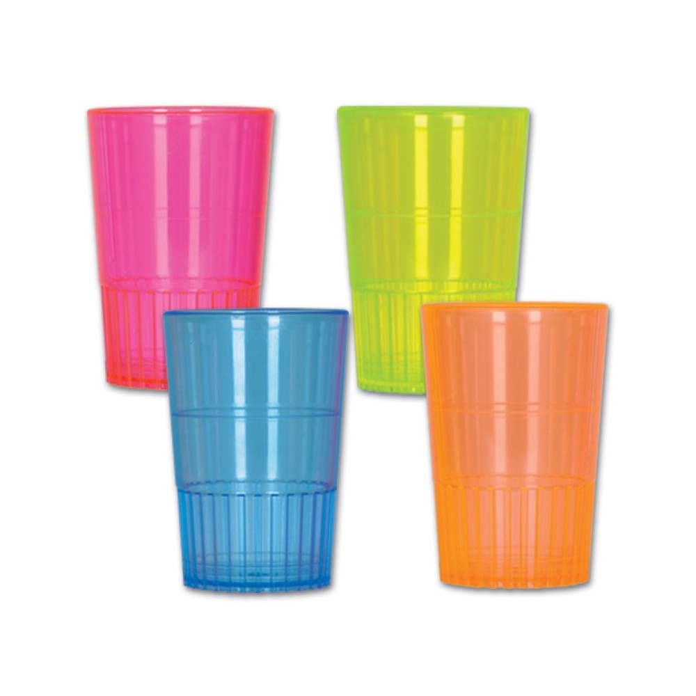 Neon Shot Glasses (asstd colors) (8/Pkg)