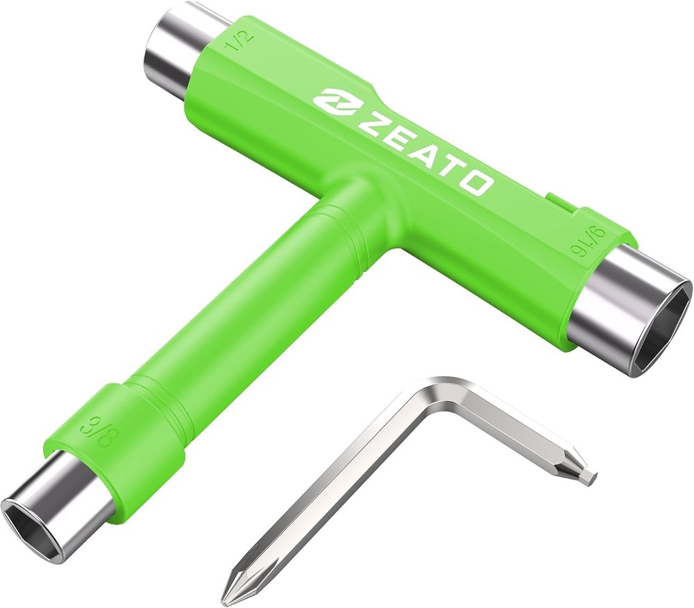 All-in-One Skate Tools Multi-Function Portable Skateboard T Tool Accessory wi...