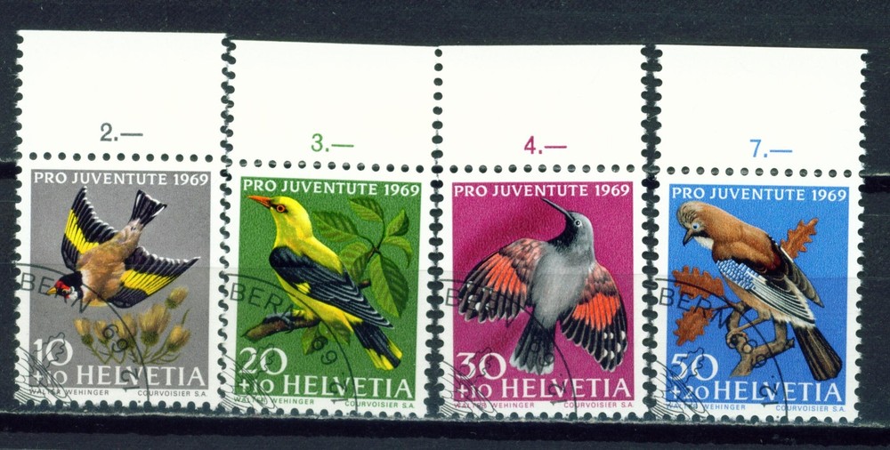 Switzerland Native Birds set !969