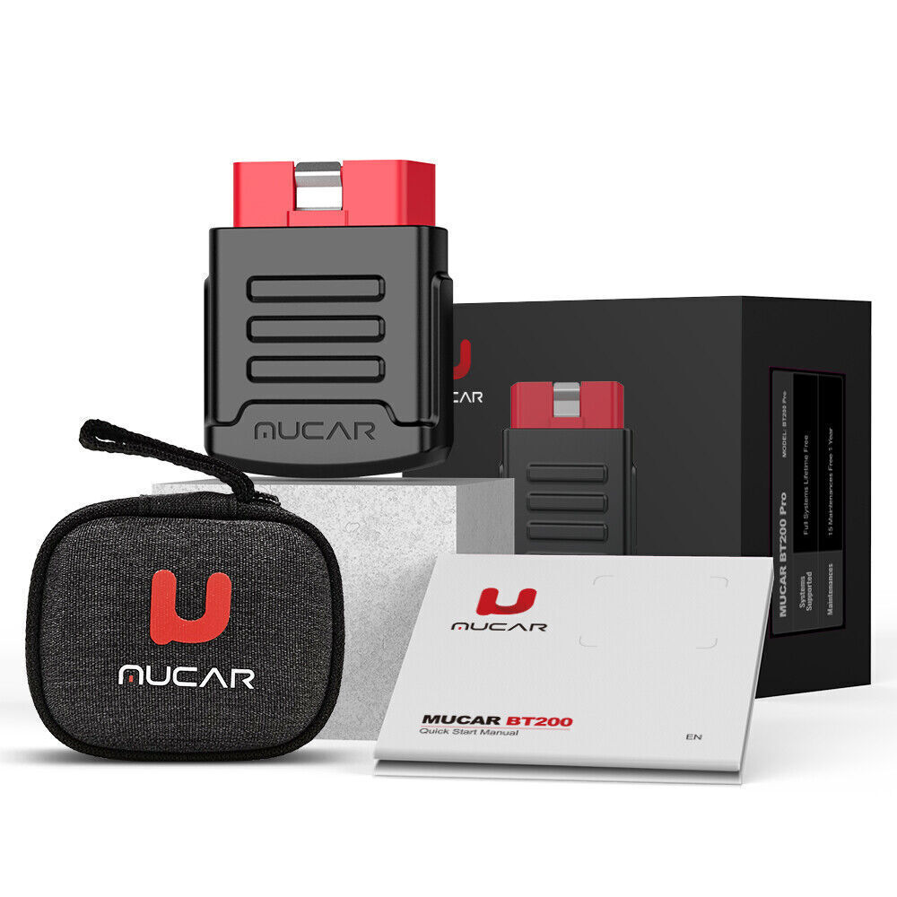 MUCAR BT200 All System Diagnostic OBD2 Code Reader Check Engine Oil & SAS Resets