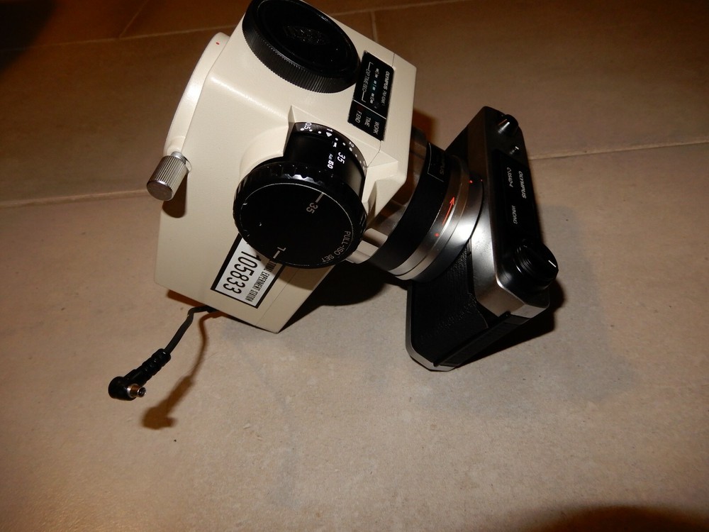 Olympus C-35AD-4 Microscope Camera Photomicrography and PM-10ADS Mount