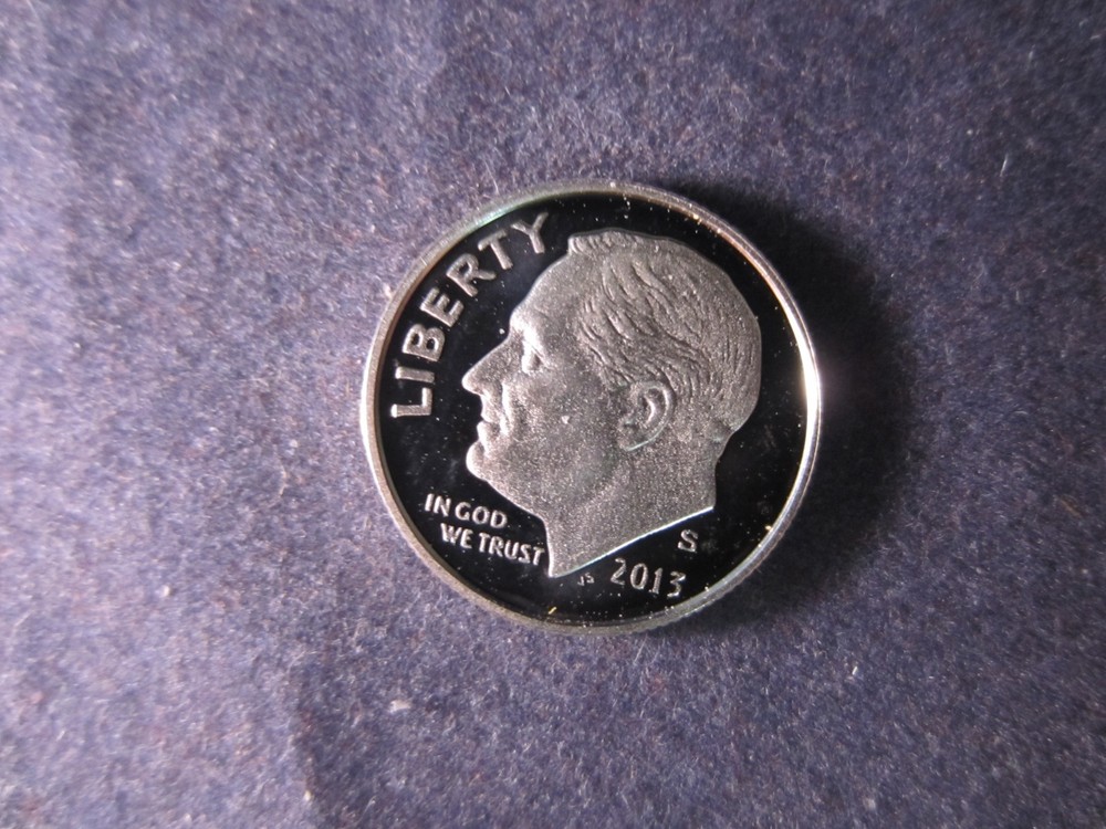2013-S Silver Roosevelt Dimes Deep Cameo Mirror Proof - Upper Grading Ranges