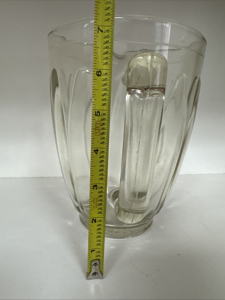 VINTAGE FLUTE PATTERN WATER PITCHER MCM